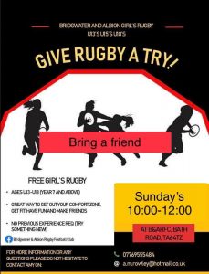 Girls Rugby – Bring A Friend event