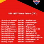 2nd Fixtures at Bridgwater and Albion RFC