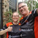 Lillie smiling at Bridgwater and Albion RFC
