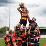 George Sluman playing at Bridgwater & Albion RFC