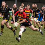 Lewis Plece in action at Bridgwater & Albion RFC