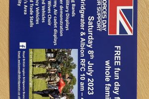 Armed Forces Day Saturday 8th July Bridgwater & Albion Rugby Football club