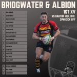 Bridgwater & Albion RFC take on Barton Hill RFC