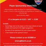 Player Sponsorship at Bridgwater & Albion RFC