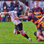 Mahoney crashed over the line at Bridgwater & Albion RFC