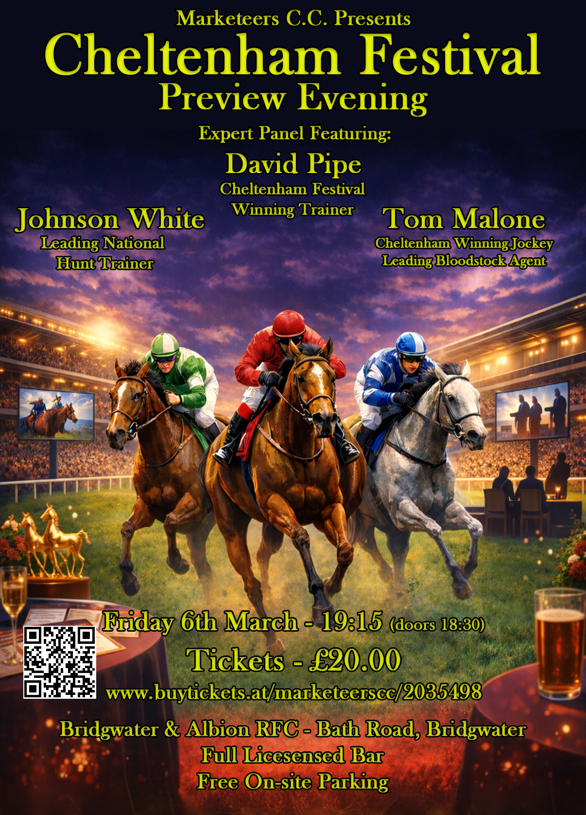 Cheltenham Preview Evening at Bridgwater rugby club