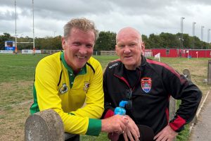 Former England captain Phil de Glanville referees final warm up game