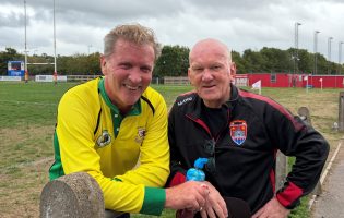 Former England captain Phil de Glanville referees final warm up game